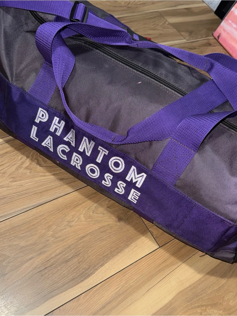 O’Neil Custom Bags Phantom Lacrosse Duffle Bag 28” Purple Black Skull Y2K